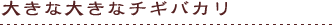 大きな大きなチギバカリ